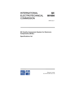 international electrotechnical commission qc 001004
