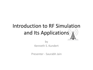 Introduction to RF Simulation and Its Applications