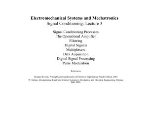 Electromechanical Systems and Mechatronics Signal Conditioning