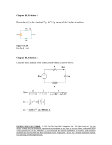 Chapter 16, Problem 1. Determine i(t) in the circuit of Fig. 16.35 by