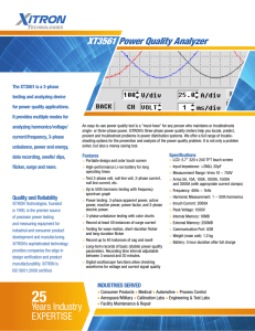 XT3561 Portable Power Quality Analyzer