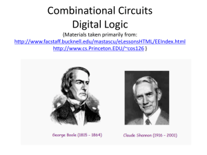 Combinational Circuits Digital Logic