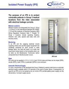 Isolated Power Supply (IPS)