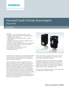 Ground Fault Circuit Interrupter
