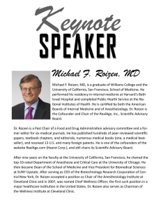 Luncheon Keynote Speaker: Michael F. Roizen, MD