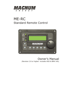 ME-RC Owner`s Manual
