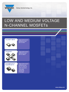 LOW AND MEDIUM VOLTAGE N-CHANNEL MOSFETs