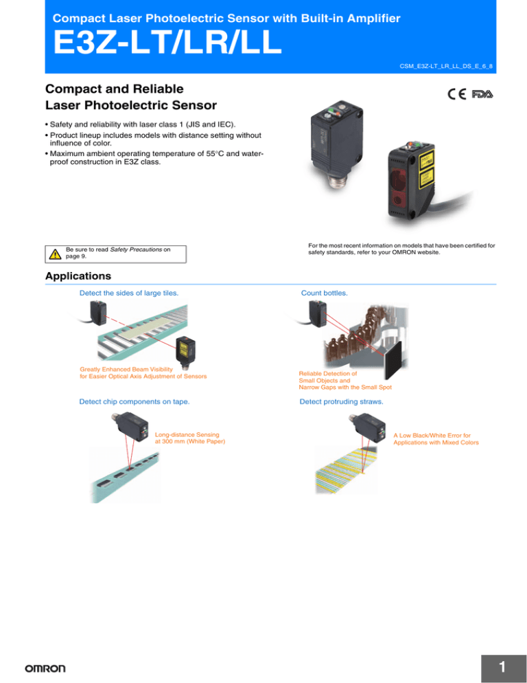 E Z Lt Lr Ll Omron Industrial Automation