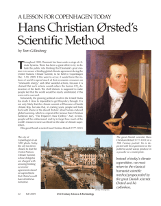 Hans Christian Ørsted`s Scientific Method