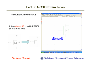 Lect. 8: MOSFET Simulation