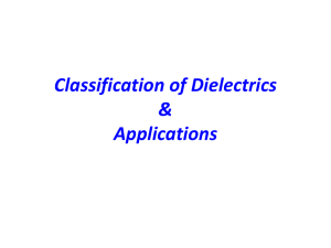 Classification of Dielectrics