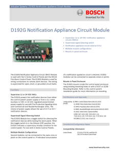 D192G Notification Appliance Circuit Module