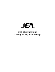 Bulk Electric System Facility Rating Methodology