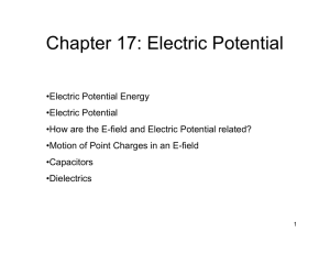 Electric Potential Energy U
