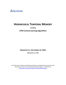 HTM Cortical Learning Algorithms