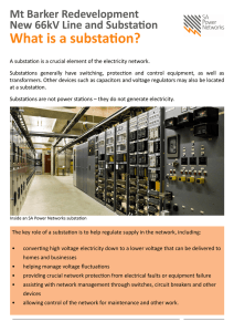 A substation is a crucial element of the electricity network