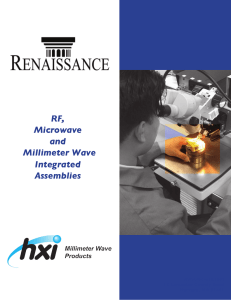 RF, Microwave and Millimeter Wave Integrated Assemblies Brochure