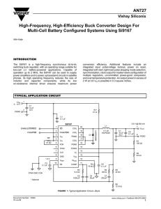 AN727 High-Frequency, High-Efficiency Buck Converter Design For