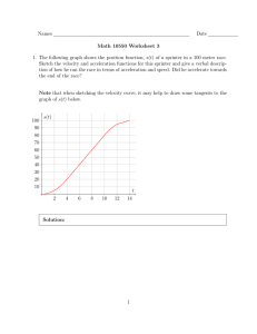 Names Date Math 10550 Worksheet 3 1. The following graph shows