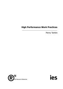 High Performance Work Practices - Institute for Employment Studies