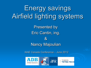Energy savings Airfield lighting systems
