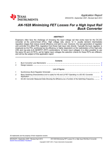 Minimizing FET Losses For a High Input Rail