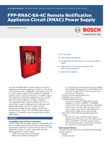 FPP‑RNAC‑8A‑4C Remote Notification Appliance Circuit (RNAC
