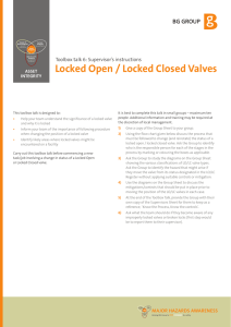 Locked Open / Locked Closed Valves PDF