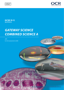 OCR GCSE (9-1) Combined Science A Gateway Science J250