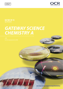 (Accredited) - GCSE Gateway Science Suite - Chemistry A