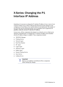 X-Series: Changing the P1 Interface IP Address version 8.x