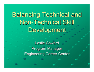 Balancing Technical and Non-technical Skill Development