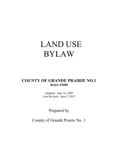 Land Use Bylaw - County of Grande Prairie No. 1