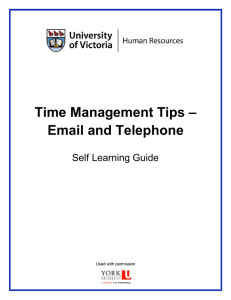 Time Management Tips – Email and Telephone