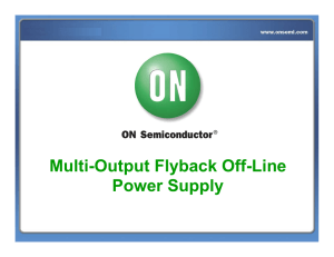 Multi-Output Flyback Off-Line Power Supply