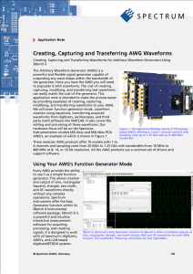 Creating, Capturing and Transferring AWG Waveforms