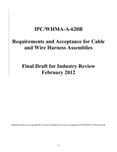 IPC/WHMA-A-620B Requirements and Acceptance for Cable and