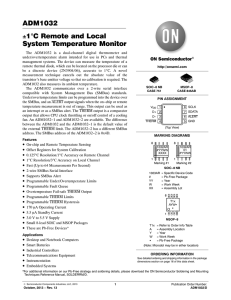 ADM1032 - Remote and Local System Temperature Monitor