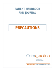 precautions - OrthoCarolina