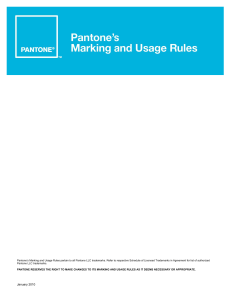 The following are rules (“Rules”) for the use of Pantone, Inc