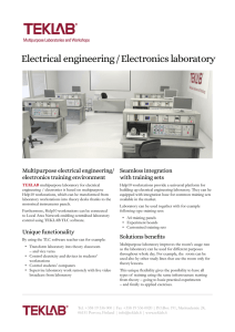Electrical engineering / Electronics laboratory