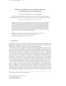 Effective Conductivity of a Composite Material with Non