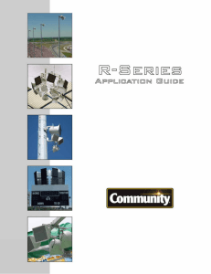 R SERIES Application Guide - Community Professional Loudspeakers