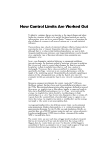 How control limits are worked out