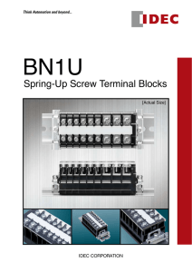 Spring-Up Screw Terminal Blocks