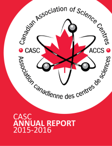 CASC Annual Report 2015-2016 - Canadian Association of Science