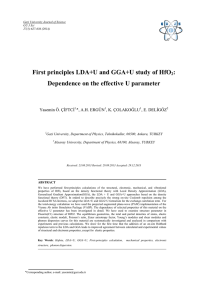 First principles LDA+U and GGA+U study of HfO2