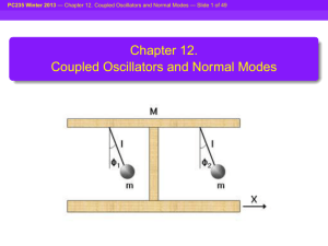 Chapter 12. Coupled Oscillators and Normal Modes