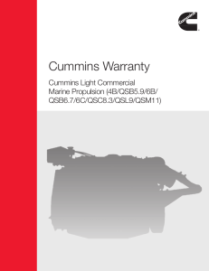 Cummins Warranty - Cummins Engines