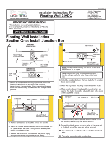 Section One: Install Junction Box Floating Wall